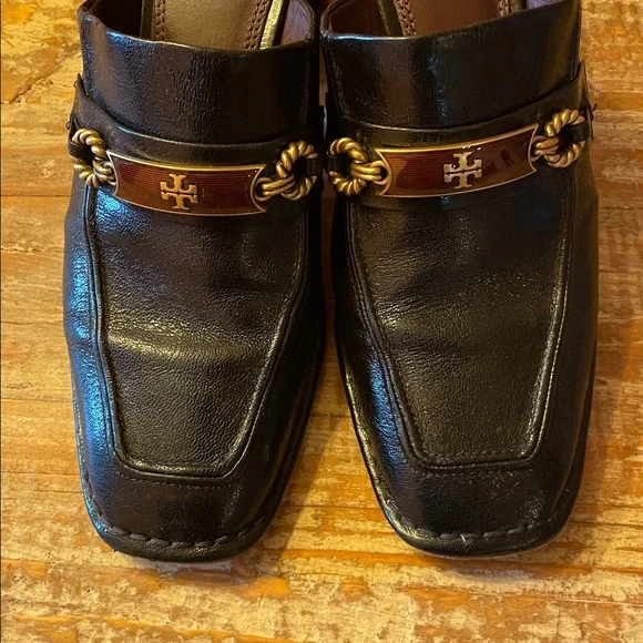 Tory Burch Black Perrine Mule (Women) Leather Slip-On Shoes - Picture 3 of 11